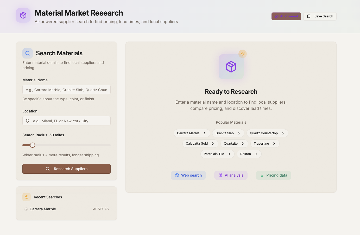 Materials Rfesearch QuoteForge - Professional B2B Quote Management Software